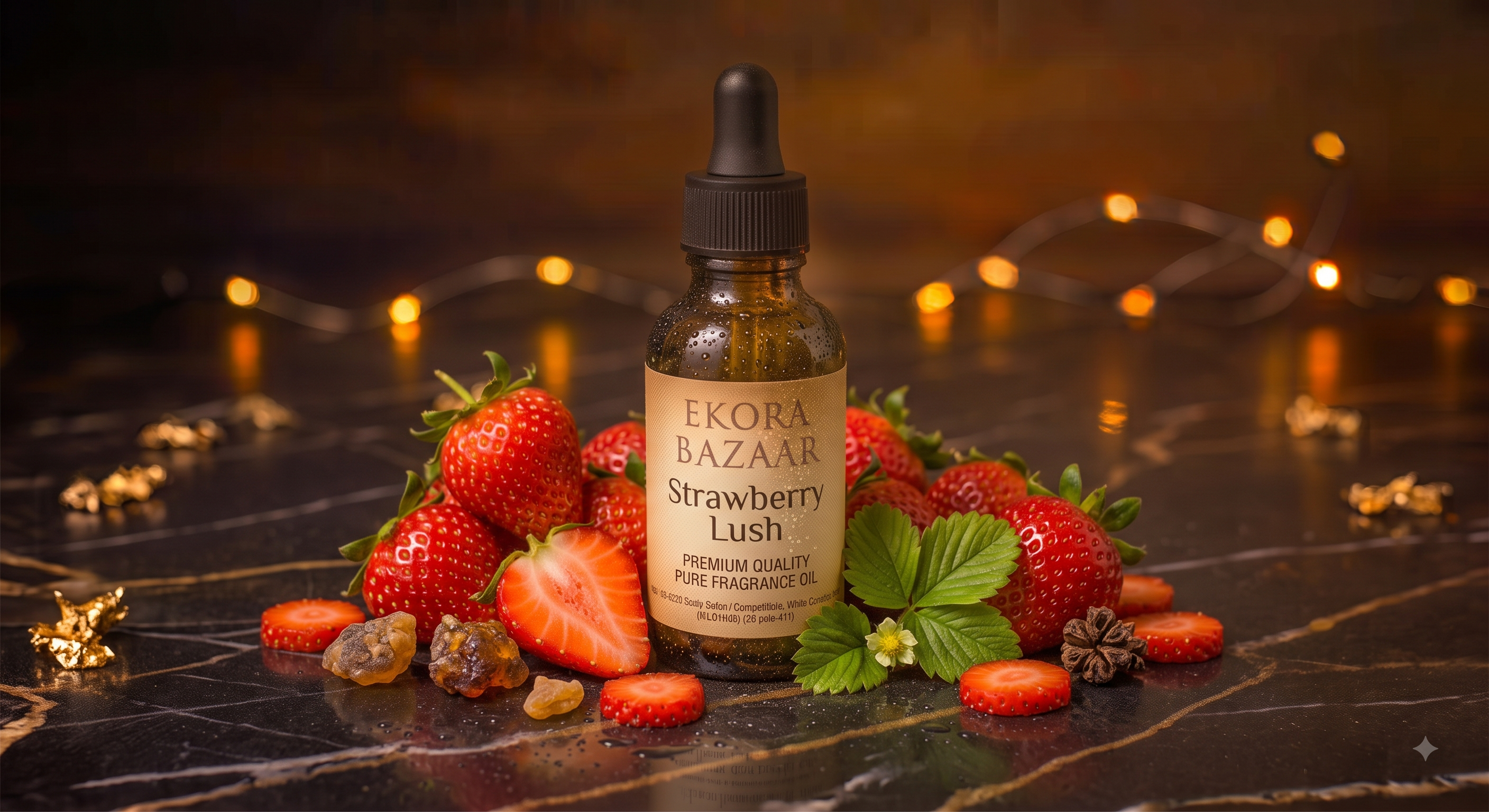 Strawberry Lush Candle & Cosmetic F O